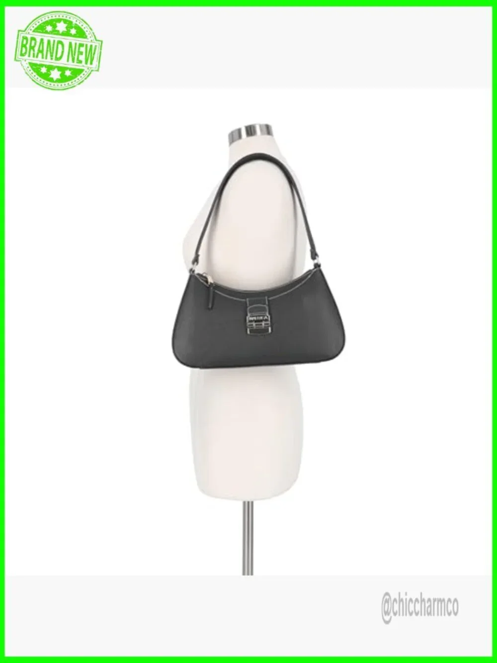 Large Vegan Leather Hobo Shoulder Bag with Zipper and Snap Pockets